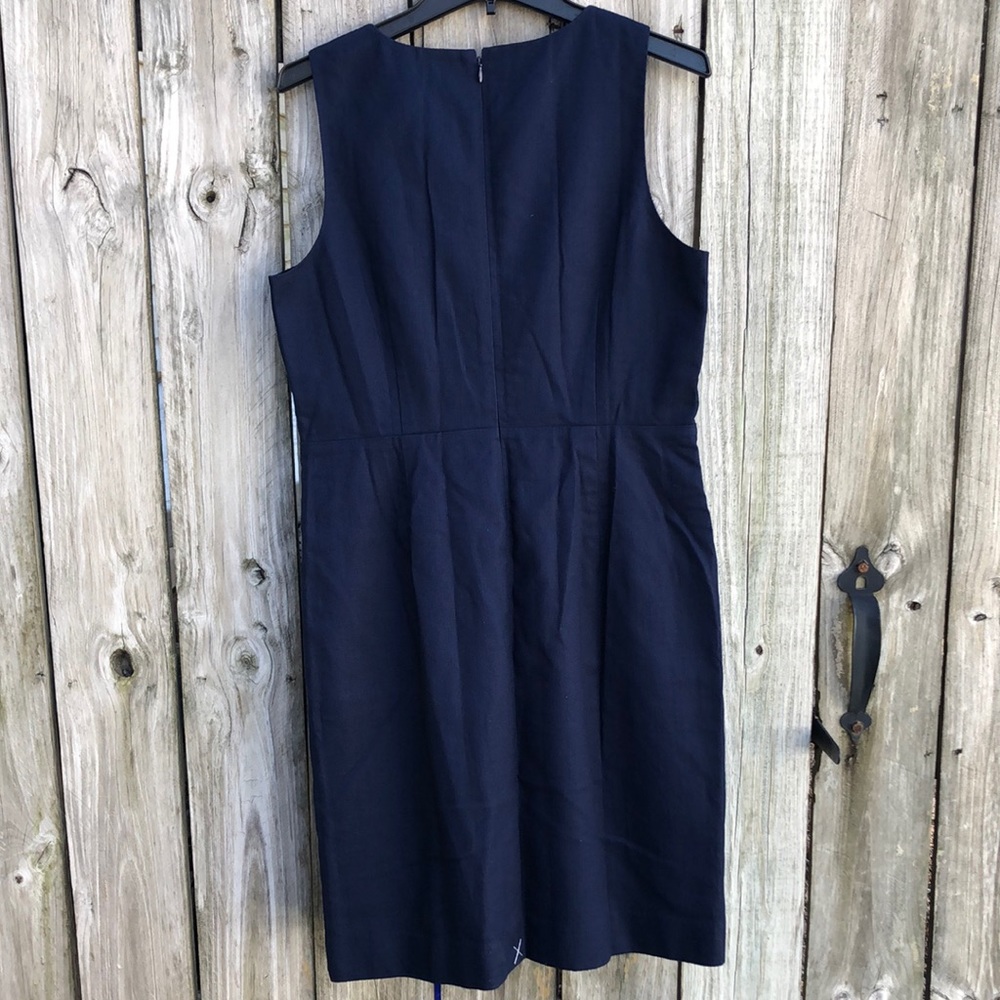 J. Crew Factory Sheath Dress with Waist Tabs - Picture 2 of 16